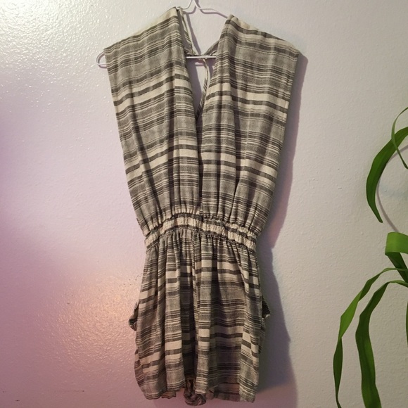 La Reine Stripped Boho Romper - Picture 1 of 4